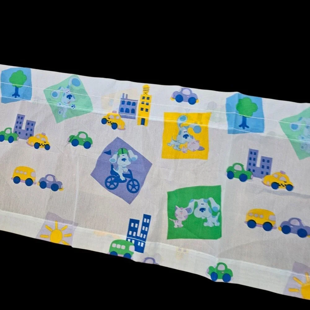 90s Blues Clues Window Valance Long 17 X 84 Dan River Material Fabric USA‎ Made
